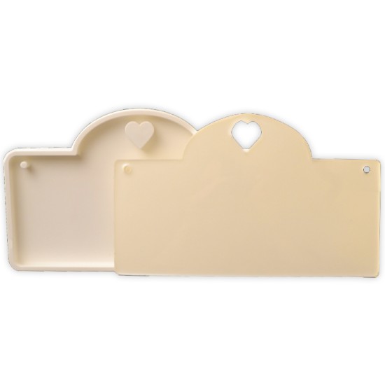 Herzform Unterlage / Aufhängen Silikonform - 32947 - Cesil